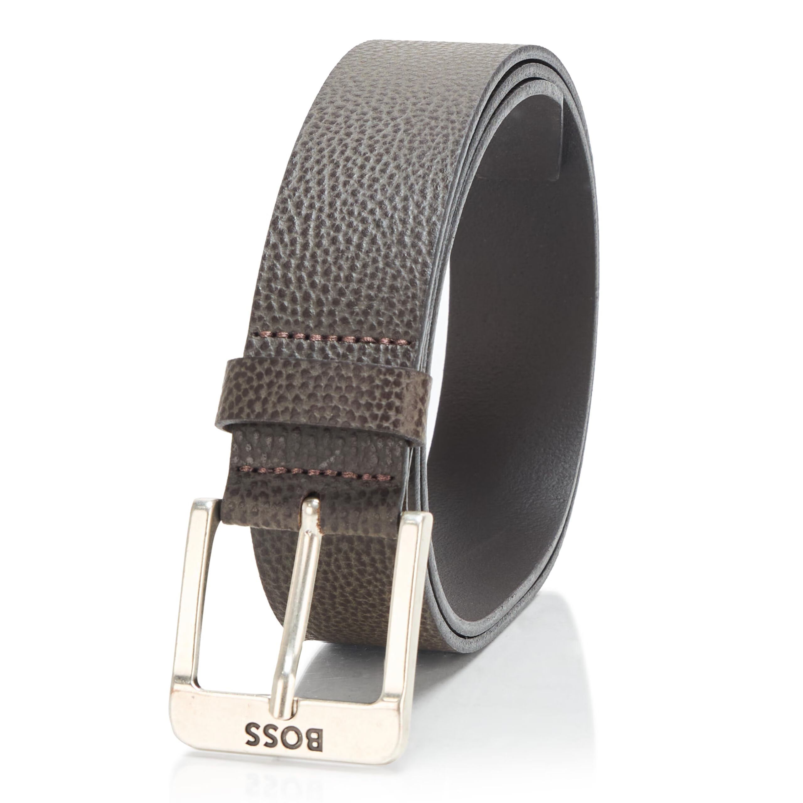 BOSS 男式 Jemio 方形带扣皮带, 棕色雪松 棕色雪松 34