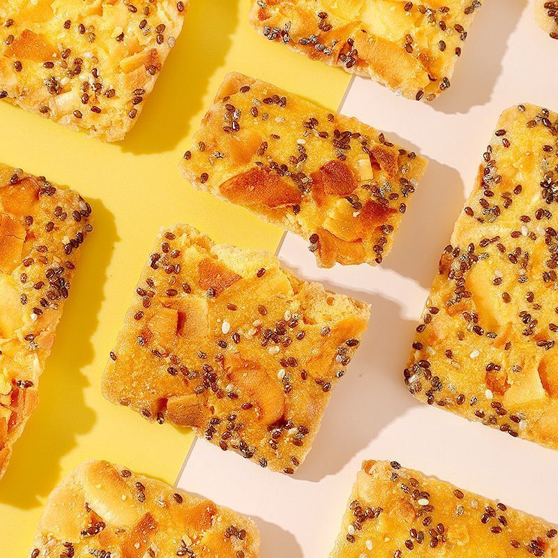 奇亚籽椰子脆红枣山药坚果薄脆饼干解馋小零食办公室休闲食品 奇亚籽红枣山药椰子脆 30包