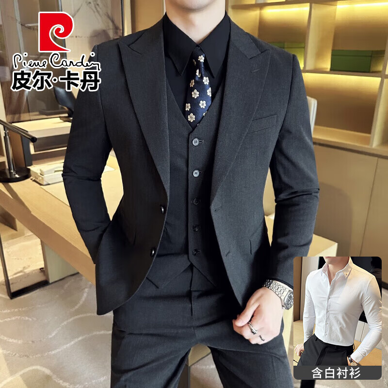 ���ڲ�����Ƥ��������pierre cardin��˫�ſ���װ����װ����ְҵ��װ���ɽ�������ʿ�ߵ�����������װ XZ337��ɫ���ſۡ�����+����+����+������ 2XL (140-155��) 525.9Ԫ