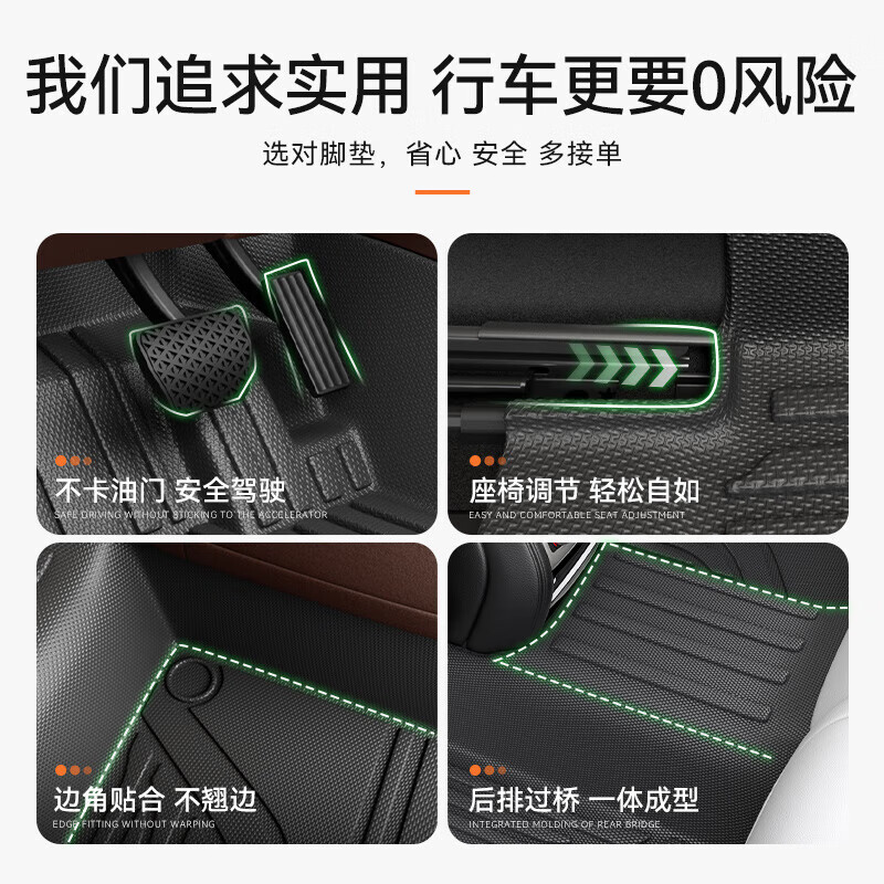 全包围汽车脚垫TPE适用于小鹏P7小鹏P5小鹏G3小鹏G6小鹏MONA M03 【双层黑色 TPE+流星毯】 小鹏G3【2018-2021款】
