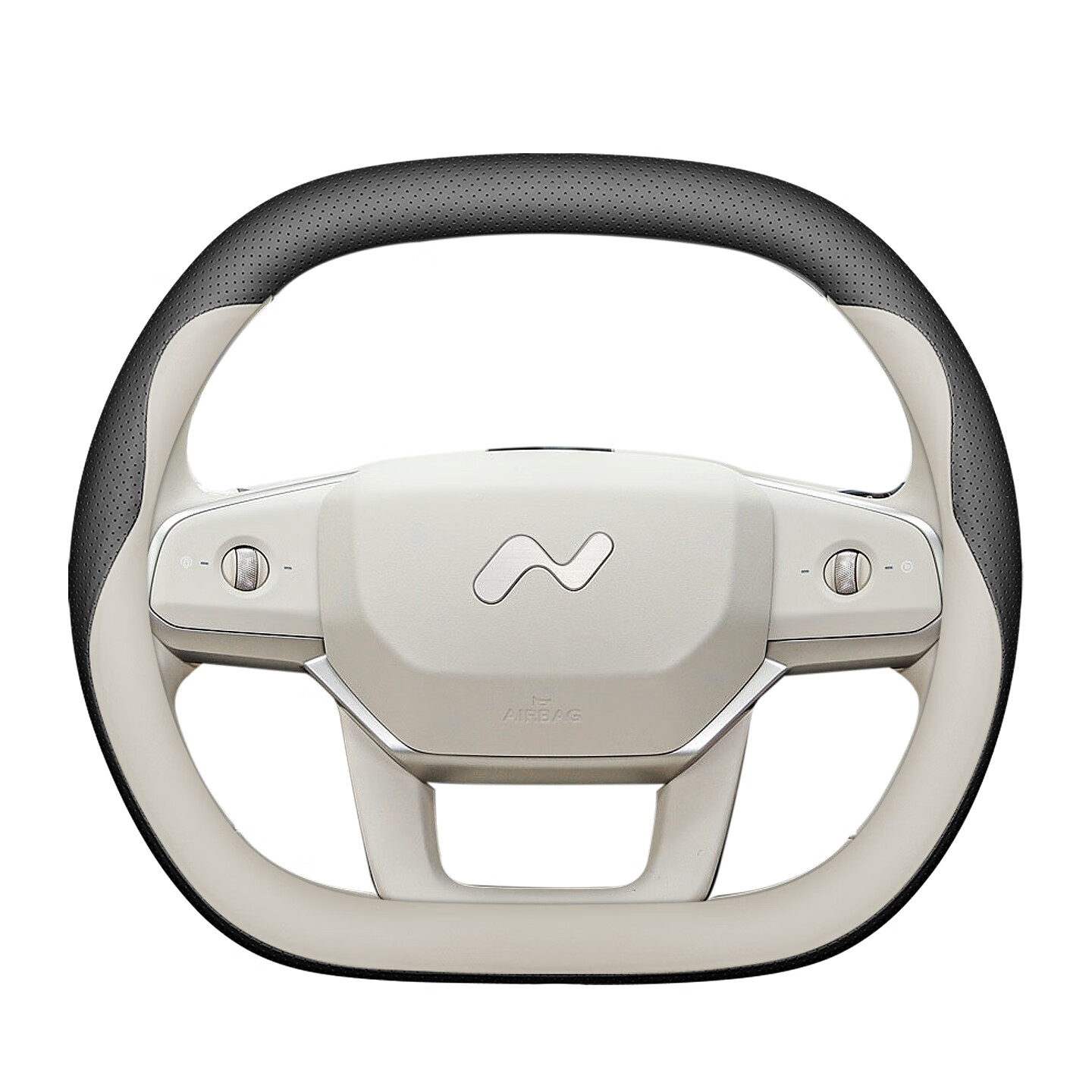 宰搂【】25款蔚来乐道L60方向盘套L90原车色四季内饰改装汽车把套 乐道L90黑+云缦米套式皮款