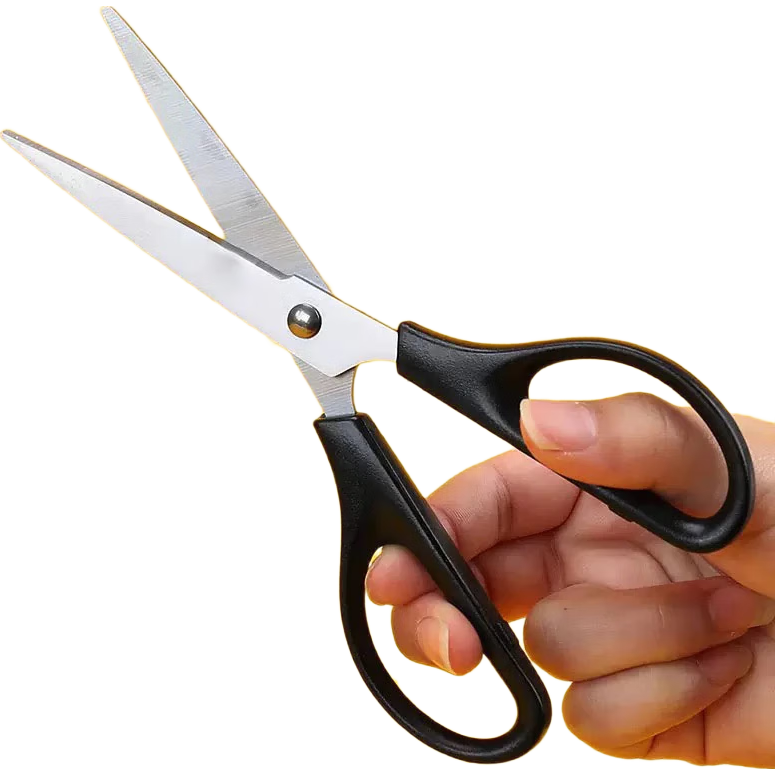 剪刀不锈钢剪刀剪枝剪专用省力剪子切屑文具合集 【银色柄】多功能厨房大头剪