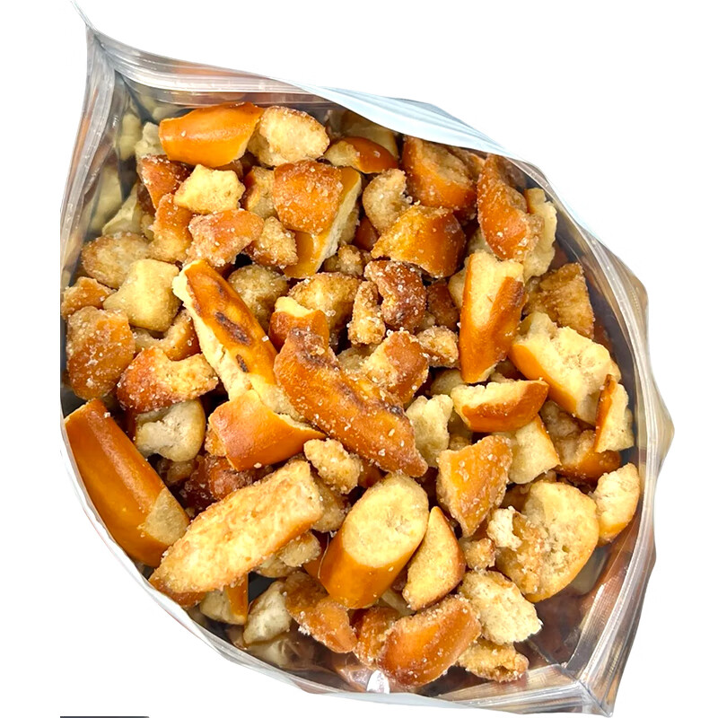 不多言60包碱水面包干面包丁海盐焦糖味追剧解馋超好吃的休闲小零食品 推荐装【10包】碱水面包干