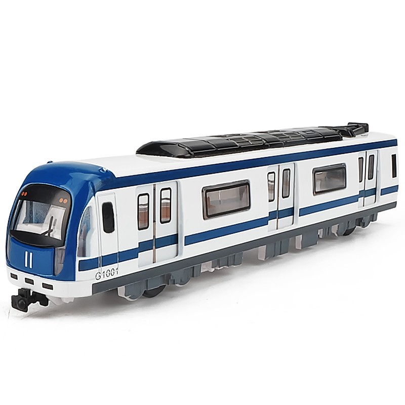 卡威(kiv)合金1/87仿真城市地铁轻轨火车动车组火车玩具儿童玩具车