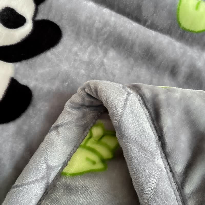 雅鹿毛毯被子1.5米x2米被子冬季毛毯冬天加厚加绒单人被毯子冬被6-8斤 小熊猫【3秒速暖 不压身不掉毛不静电】 150*200cm-4斤