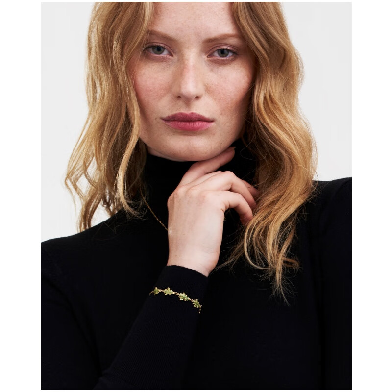 Fable【徐梦洁同款】橡树叶珐琅彩手链手饰小众设计高级感送女生 橡叶珐琅彩手链