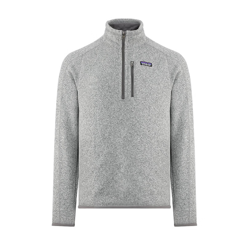 巴塔哥尼亚（Patagonia）Better Sweater 男款 纯色半开拉链夹克 浅花灰 XL 1051元