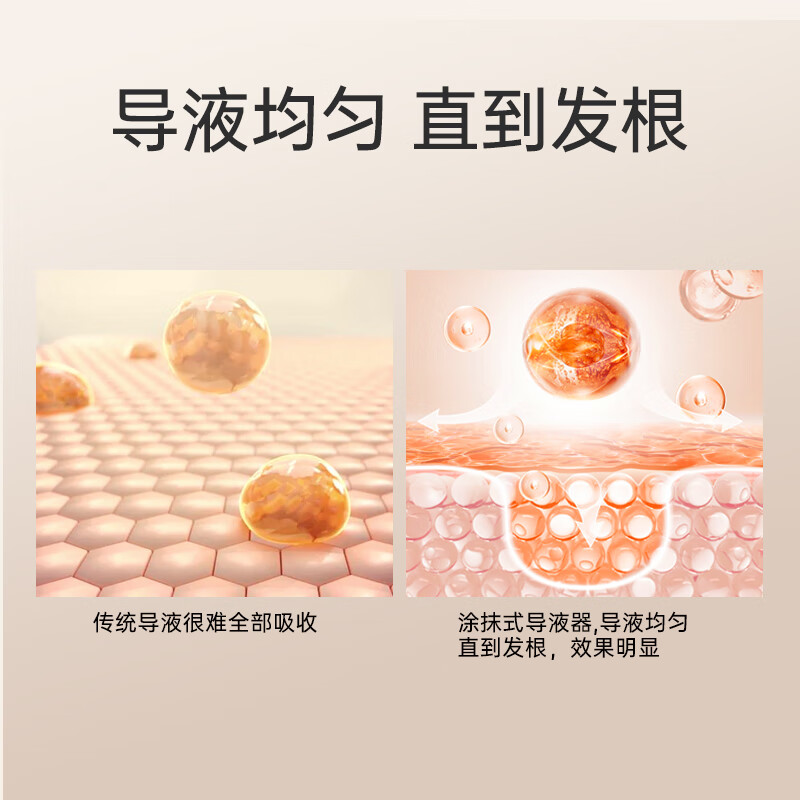 亘姿美头皮按摩器头发导液滚珠设计导液梳精油给液均匀好清洗涂抹神器 5ml导流梳(导液+滚珠设计可按摩)