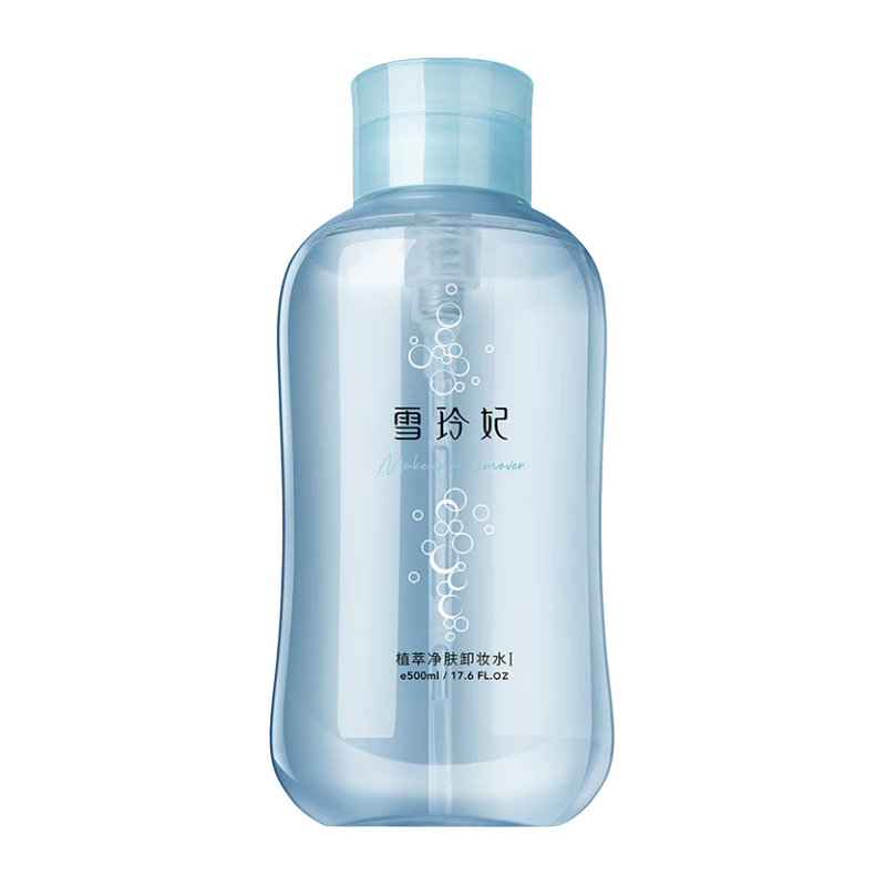 雪玲妃(Xuelinfe)卸妝水氨基酸植萃卸妝水潔顏深沉清潔溫和不刺激臉部學(xué)生卸妝液 【雪玲妃植萃凈膚卸妝水】1瓶裝 500ml/瓶 假一賠十