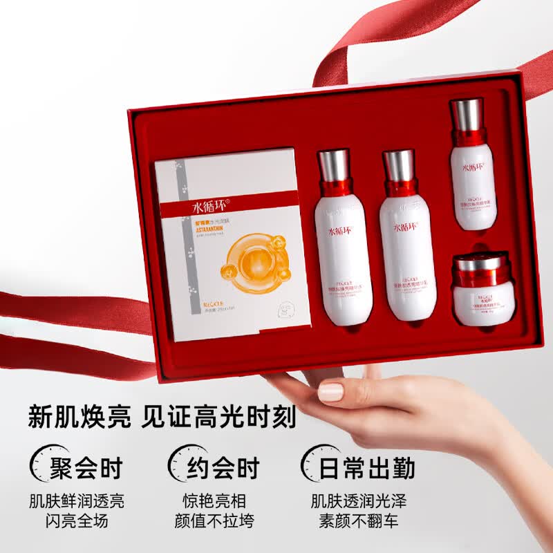 水循环（REOCLE）烟酰胺焕亮礼盒烟酰胺焕亮水乳套装面部护理官方正品化妆品专柜