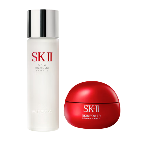 SK-II神仙水230ml+輕盈版面霜50g水乳護膚品套裝化妝品禮盒sk2生日禮物