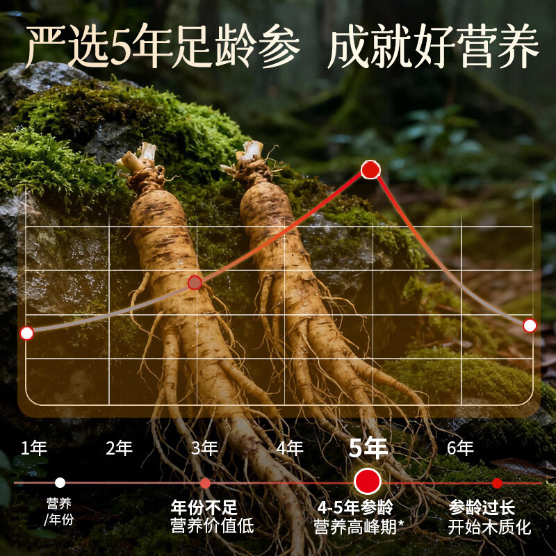 雷允上【官方】加拿大进口西洋参片花旗参滋补品送长辈营养品送礼礼品 加拿大西洋参105g（1.2-1.4cm）