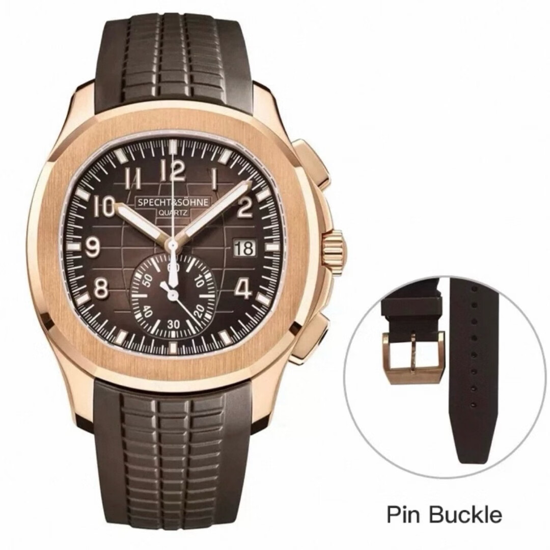 specht&sohne2023新款手表多功能腕表日本进口石英机芯42mm大表盘手表