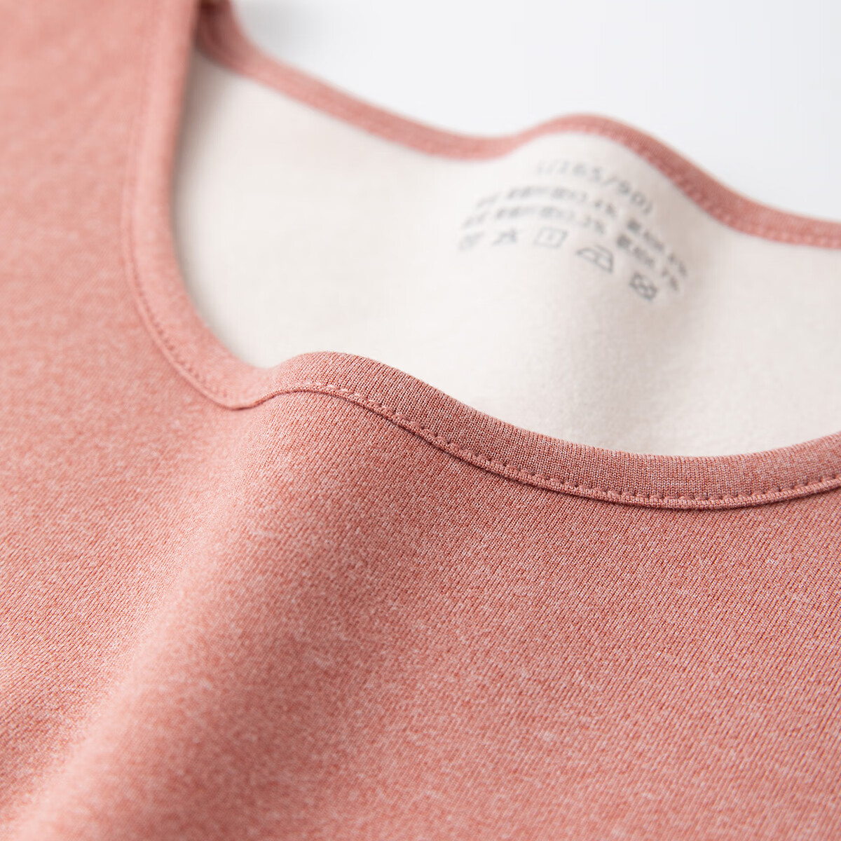 顶瓜瓜双层加厚秋冬女士加绒保暖内衣女圆领亲肤暖绒秋衣秋裤女套装 苏沐紫 L (165)