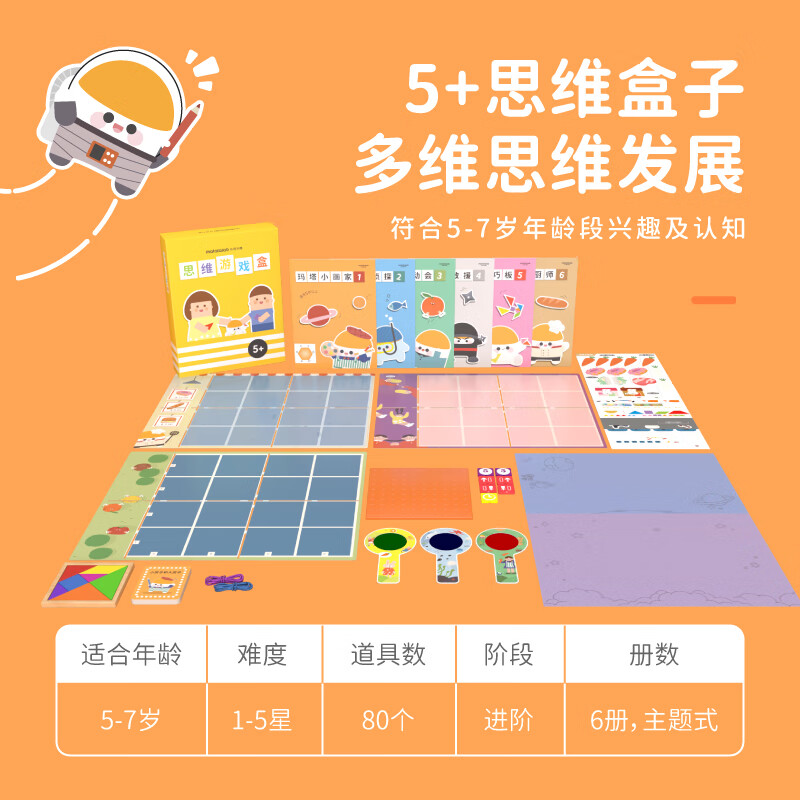 Matatalab【仅拓展包无机器人】玛塔儿童5-7岁思维盒扩展包编程机器人配套