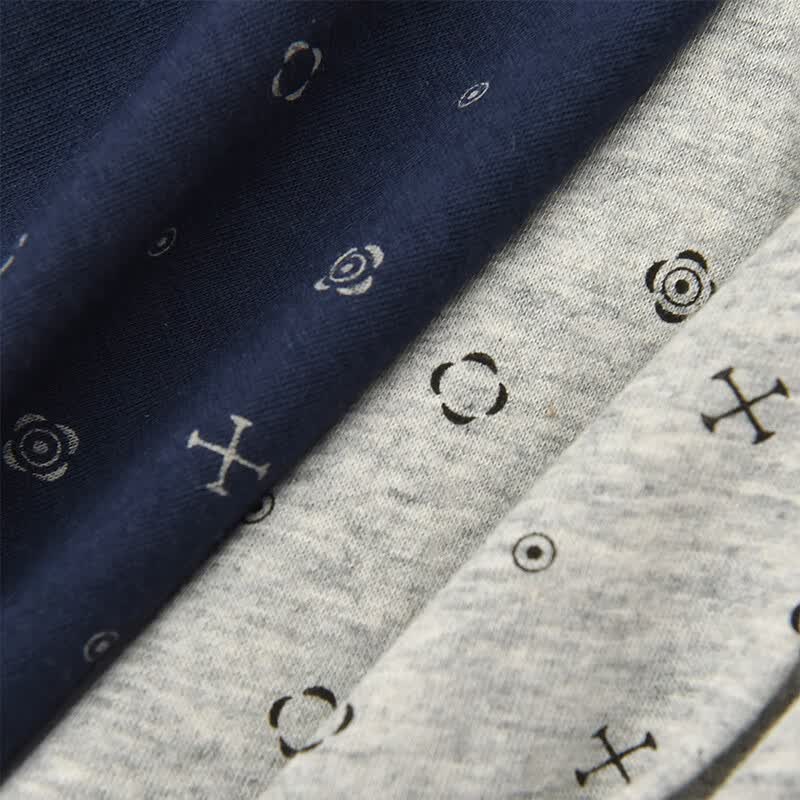 洁丽雅内裤男纯棉男士内裤抗菌透气纯棉内裤男生内裤圣诞纯棉宽松裤头 麻灰色+黑色+宝蓝色【100%棉】 3XL