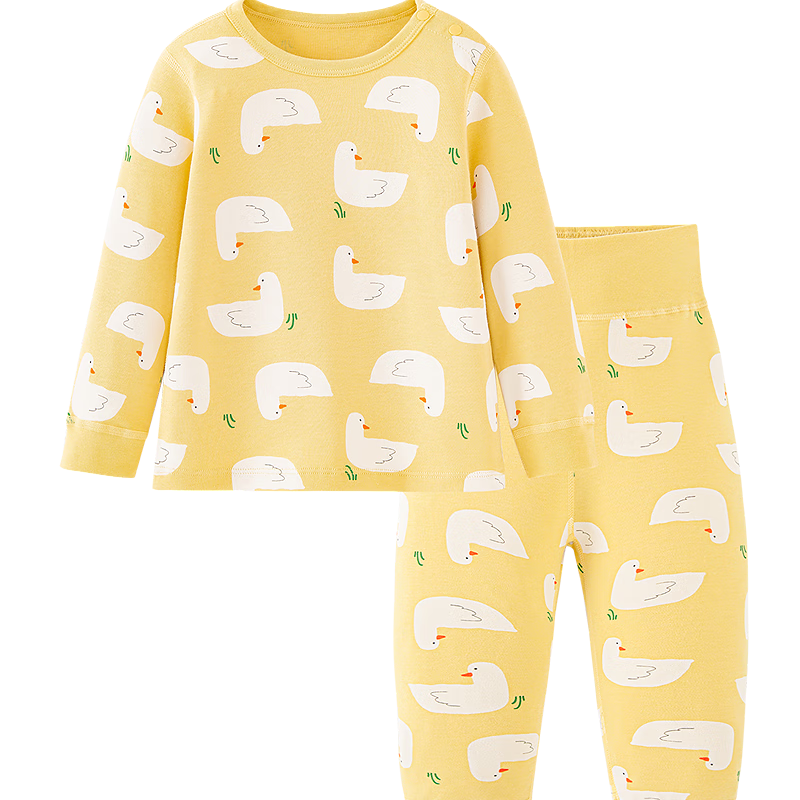 迷你巴拉儿童内衣套装男女童宝宝春季衣春季裤亲肤抑菌透气