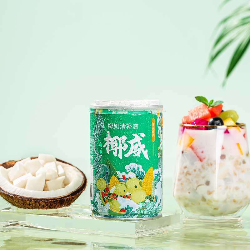 椰威海南特产椰奶清补凉罐装椰汁植物蛋白粗粮轻食早餐280g*6罐 280g*6罐