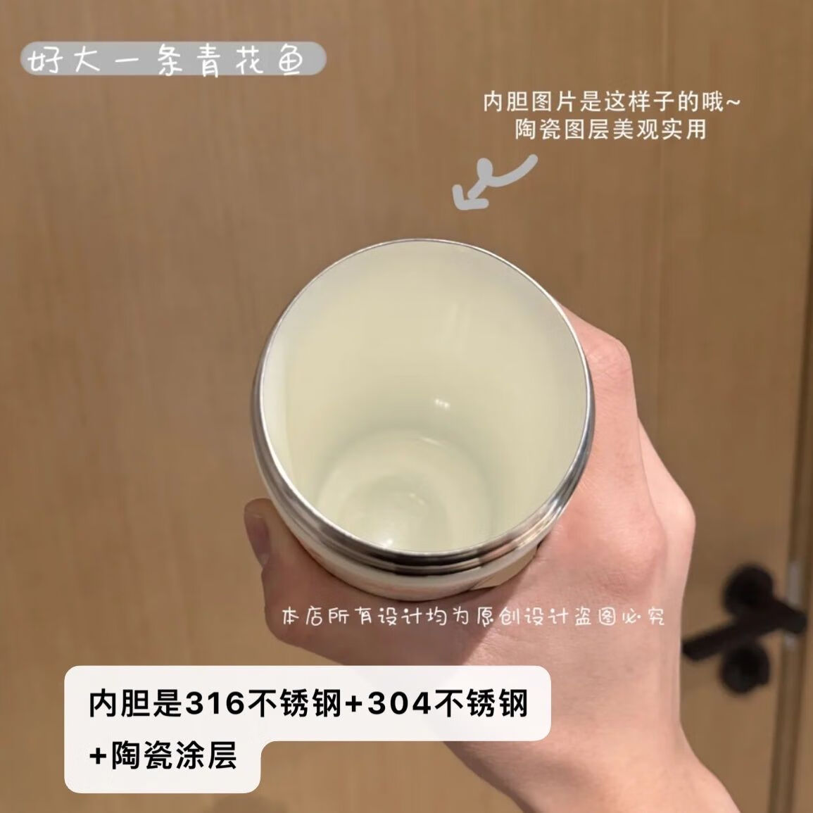 喜具杯【熊妹保温杯】陶瓷内胆可爱吸管杯子大容量高颜值便携女学生水杯 熊妹保温杯500ml带茶隔吸管【陶瓷内胆】 【主图款】杯子+两根粉色挂绳+卡通挂件+清洁套