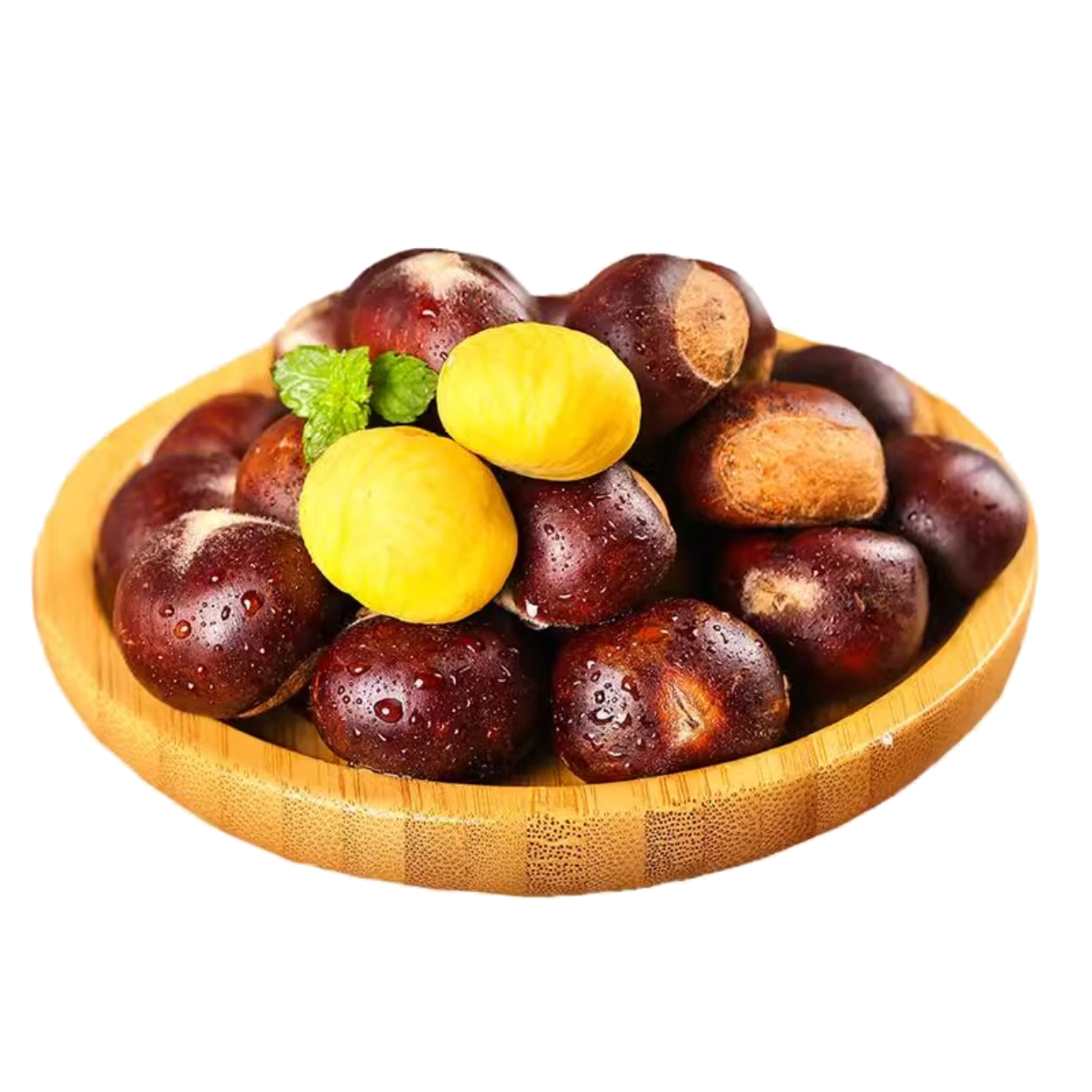 鲜级佳丹东板栗新鲜当季东北特产野生锥栗大果甜糯毛栗子现摘整箱包邮 产地直发 单果 21mm+ 净重4.82斤