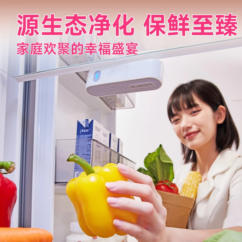 蓝力鲸冰箱除味器杀菌保鲜除臭便携式宠物除味去异味空气净化臭氧抑菌 升级PRO版+3档智控+超长续航40天+三年质保