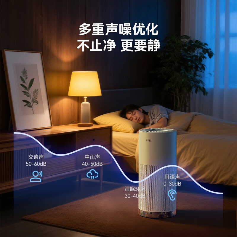 bures百而思无雾加湿器家用卧室空气净化器一体机鼻炎母婴幼儿专用静音除菌大容量客厅大面积室内蒸发式 【鼻炎适用】电解水净化-旗舰版