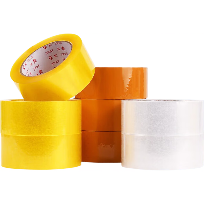 透明胶带封口胶快递打包装胶带胶布大卷厚黄色封箱胶带纸整箱 透明本色 4.0cm*20m