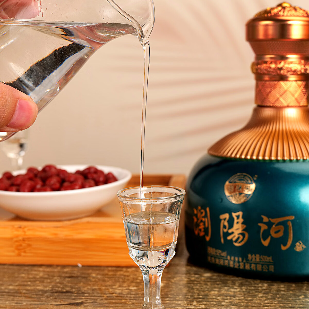 瀏陽河酒 柔和绿钻 52度 浓香型白酒 500ML*2瓶 双支礼盒装 纯粮酒 送礼 52度 500mL 2瓶 礼盒装