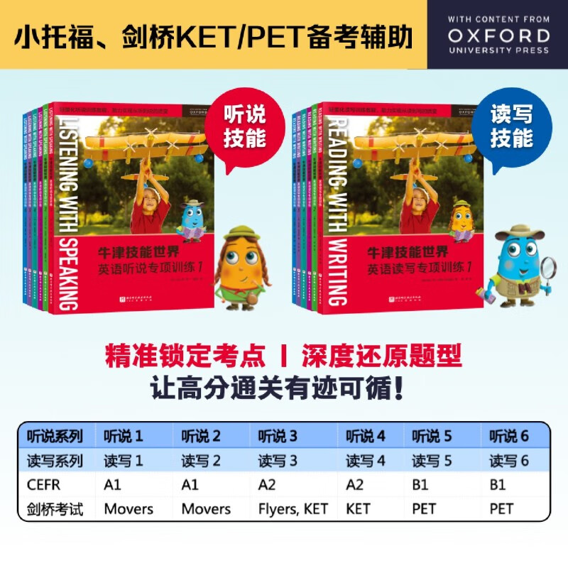 牛津技能世界(英语读写专项训练1-3共3册)