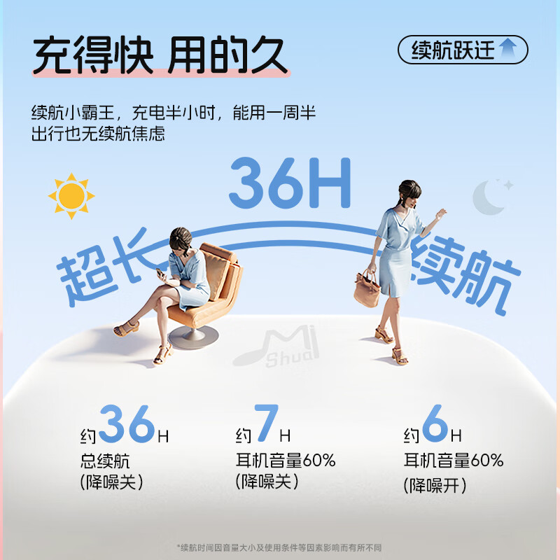 咪帅琉璃MAX无线蓝牙耳机2025新款高颜值降噪音乐耳机男女士运动入耳式高音质 【钻石黑】-55dB深海级降噪+AI通话降噪+HIFI级音质 标配版