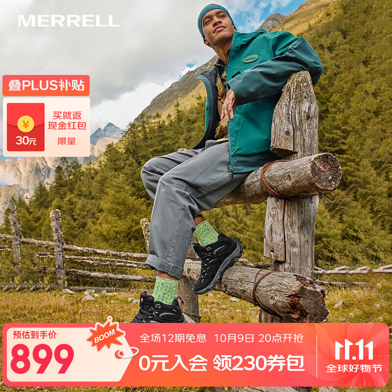 ���֣�Merrell�����⾭��ͽ��Ь��Ů��MOAB 3 GTX��ˮ�а�͸��������ĥ������ɽЬ J036243�ڣ��У� 42