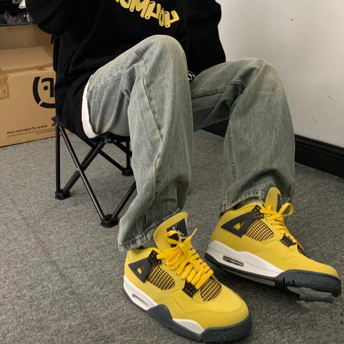 莆田鞋鼎级 AJ4 篮球鞋电母小白水泥奥利奥黑武士男女运动鞋秋季 aj4 白水泥 42