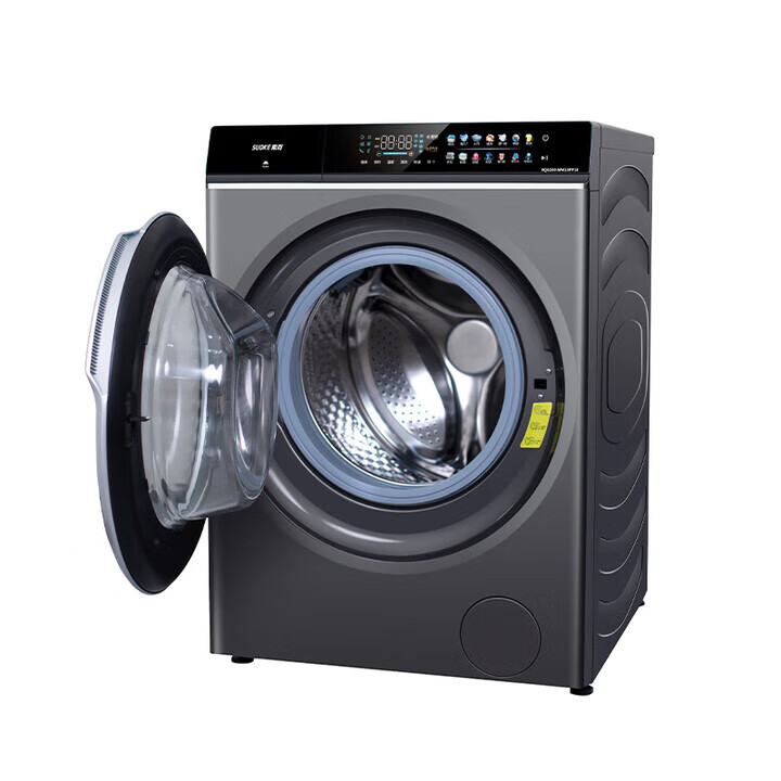 SUOKE索克20公斤大容量全自动洗烘一体滚筒洗衣机除皱免熨烫超薄嵌入纯铜变频电机桶自洁高温除菌空气洗 20KG彩屛款洗烘一体+变温柔烘+空气洗(变频)