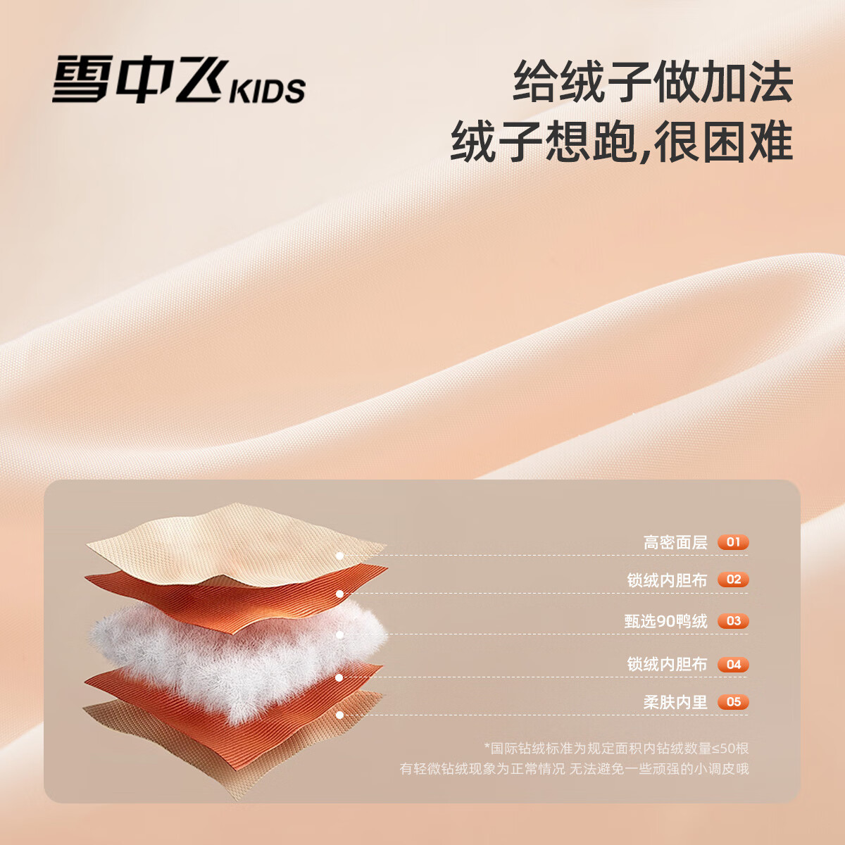 雪中飞（SNOWFLYING）【集合】儿童羽绒服男女童冬季新款加厚保暖纯色中大童面包服外套 黑色（4604） 160