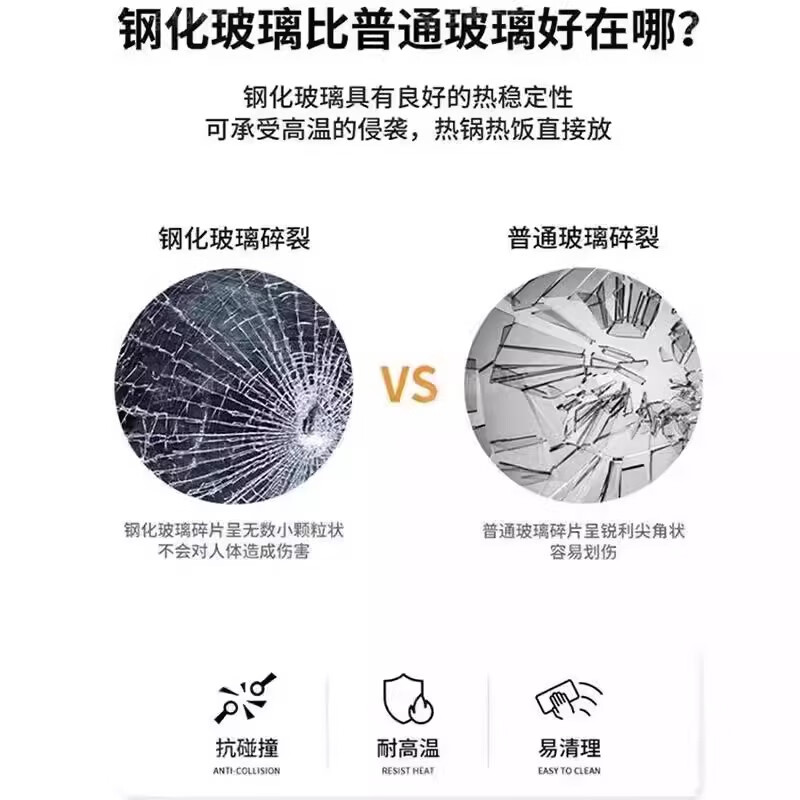 汐墨阁新款钢化玻璃茶几家用客厅意式极简双层加固可定制高级感沙发边几 【奶白色+黑架】60*60*45 组装简单