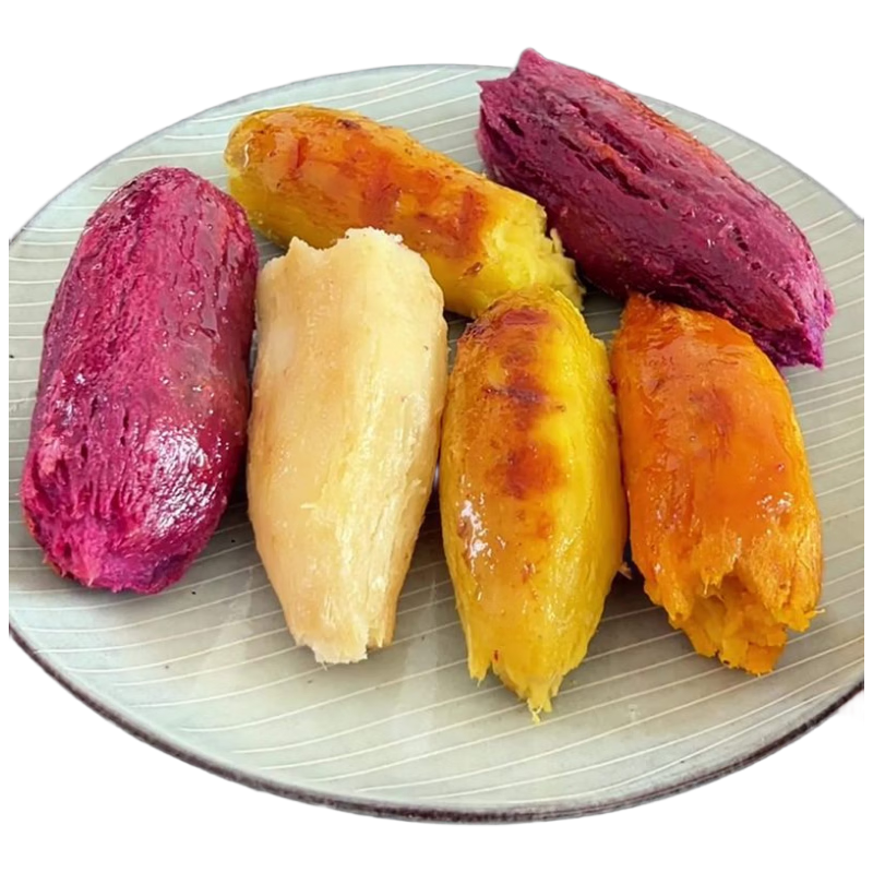 京鲜生山东四色蜜薯组合净重5斤单果100g+红薯地瓜紫薯烟薯源头直发包邮