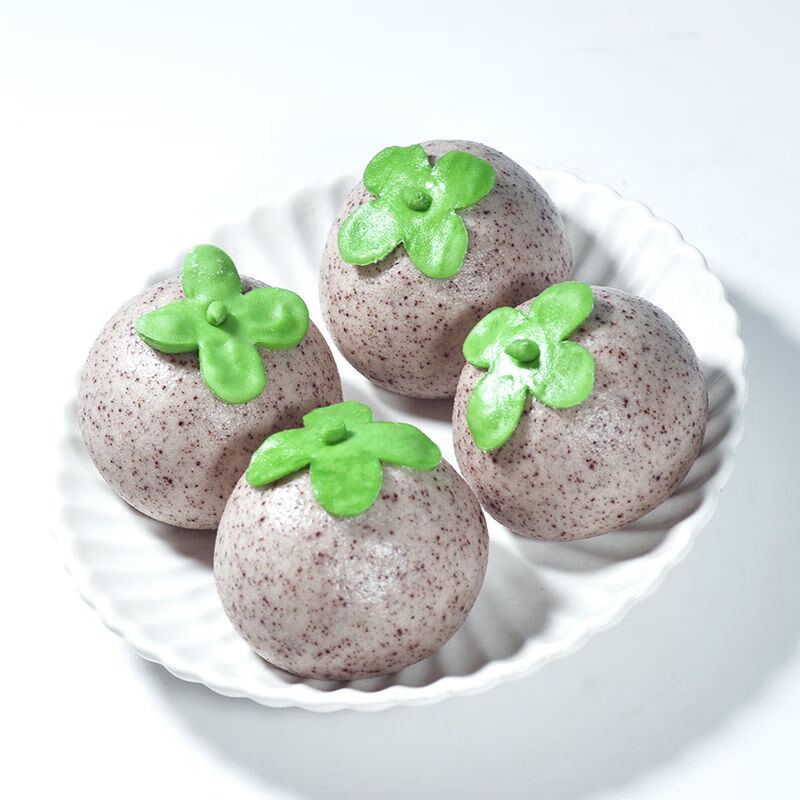 卡通包子馒头面点速冻早餐虎年老虎馒头吉祥如意面点可 【紫薯馅】山竹包320g(10个)