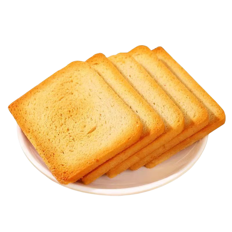 米多奇(MIDUOQI)【清真食品】粗糧烤饃片饃干烤饅頭片非油炸早餐代餐餅干休閑零食 2盒【玉米味+黑全麥】16包 清真粗糧饃片