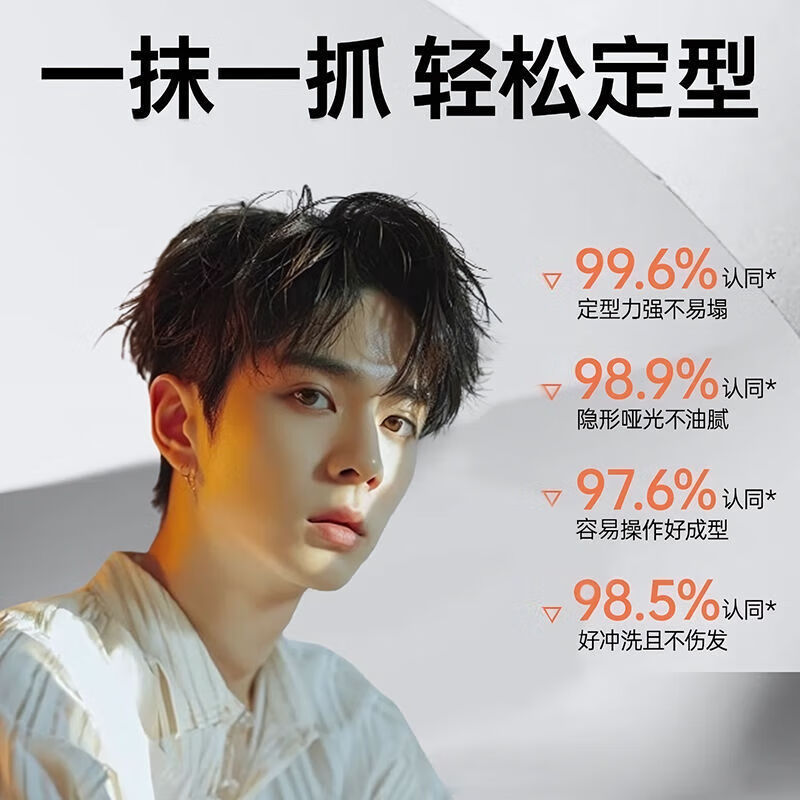 ZYUO日本哑光发泥男士塑形发蜡自然蓬松强力定型清爽保湿造型发胶发泥 5盒装【囤货钜惠装】 3D无痕 一抓秒塑型