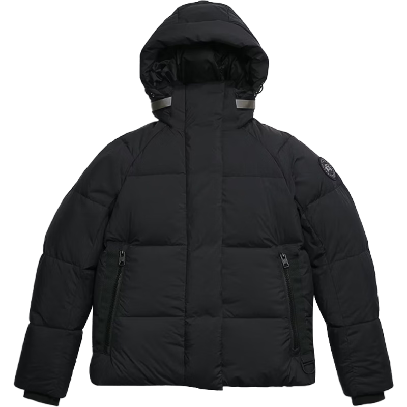 加拿大鹅(Canada Goose)Junction黑标纯色派克连帽保暖短款大鹅冬季羽绒服2602LB