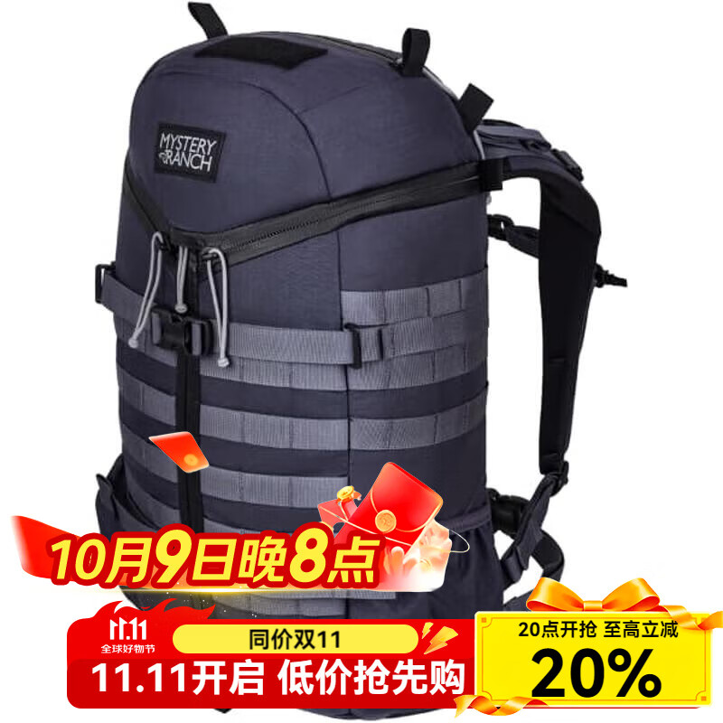 MYSTERY RANCH神秘農(nóng)場(chǎng)戰(zhàn)術(shù)背包男士防水防撕裂輕量承重?cái)U(kuò)展掛載能力戶外背包 Schwarz L/XL