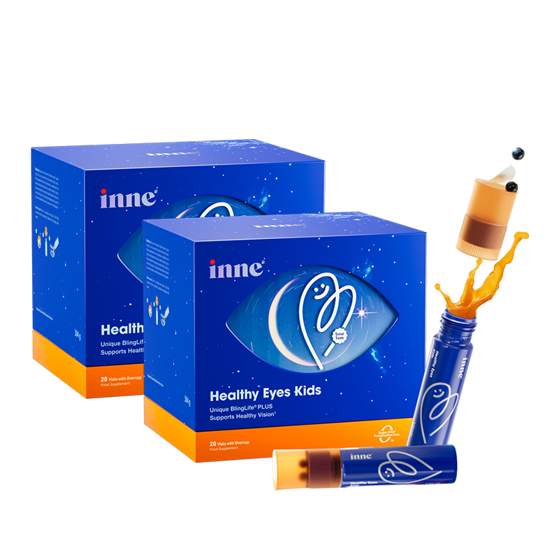 Inne因你视立棒叶黄素儿童6-18岁青少年蓝莓花青素液体20棒*2盒