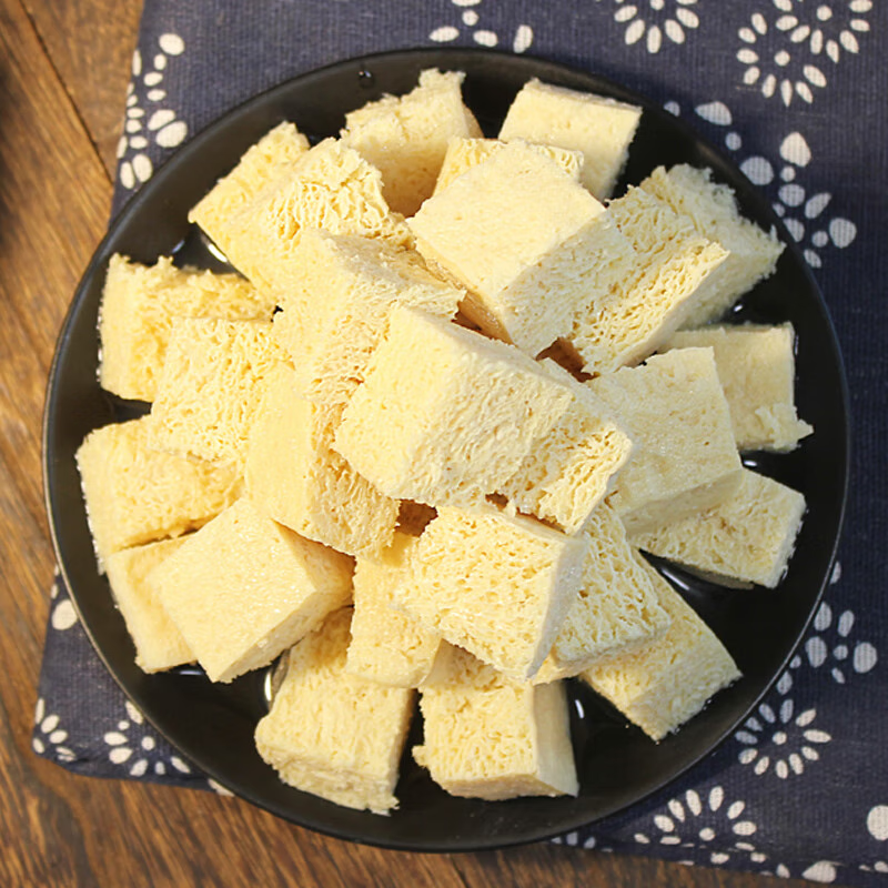 品吉味东北冻豆腐 火锅食材 正宗农家卤水冻豆腐块 纯手工  东北特产  切块冻豆腐500g*3袋