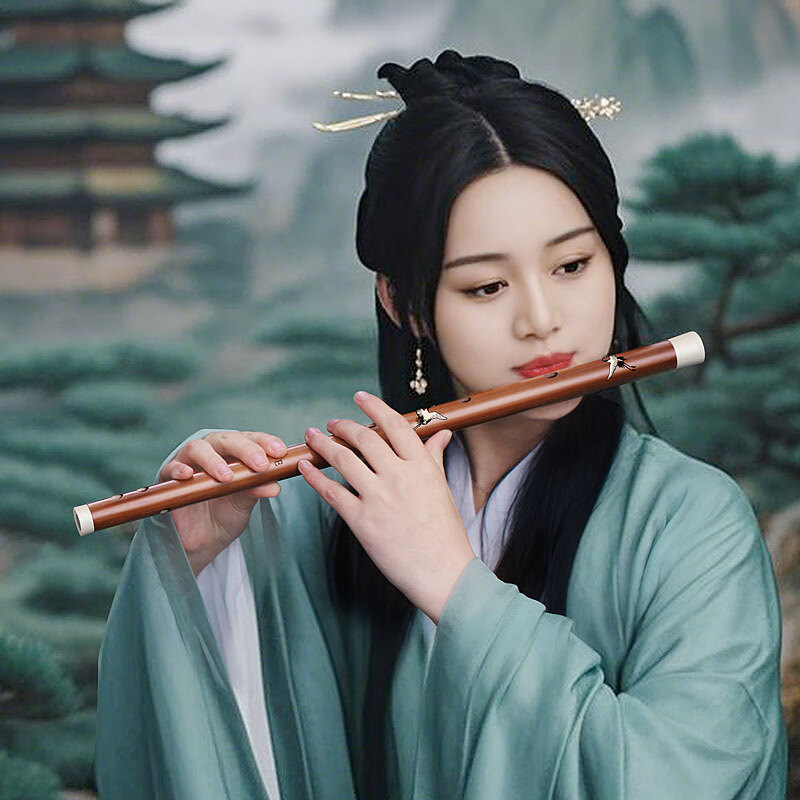 伶吟C調苦竹笛初學(xué)者古風(fēng)橫笛國潮樂(lè )器 C調