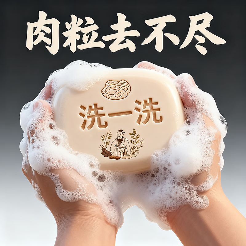 L0【国药匠心去疣痣皂】全身小肉粒扁平尤丝状尤疣瘊抑菌祛疣香皂 【五盒疗程装】72%重度客户购买