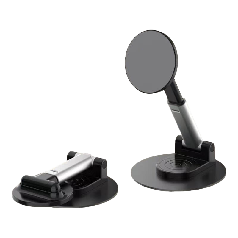 【包邮】2025新款真空滴胶吸盘磁吸手机支架多功能车载中控台防抖导航车内专用 可旋转桌面磁吸支架-皓月黑【cct-21顶配系列】