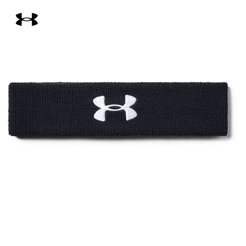 安德玛（UNDERARMOUR）UA Performance男子训练运动头带1276990 黑色001 均码