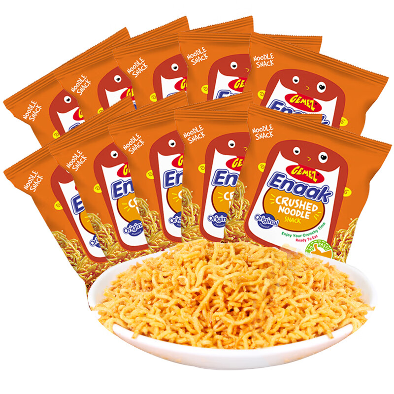 GEMEZ印尼进口小鸡干脆面 方便面休闲零食 小鸡脆脆面原味 10包入