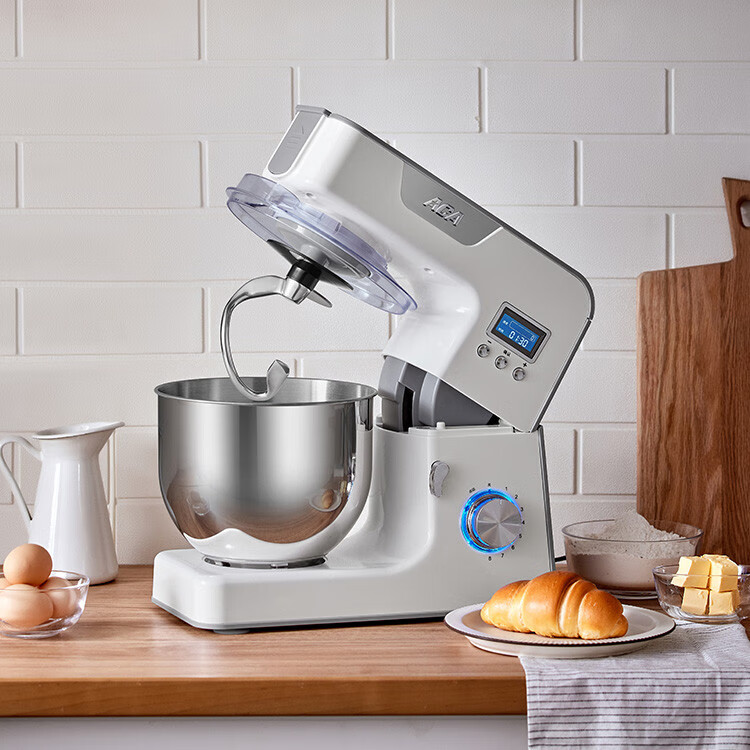 ACA廚師機(jī)家用小型全自動打面攪面揉面商用和面機(jī)AM-CG108-1 廚師機(jī)AM-CG108-1