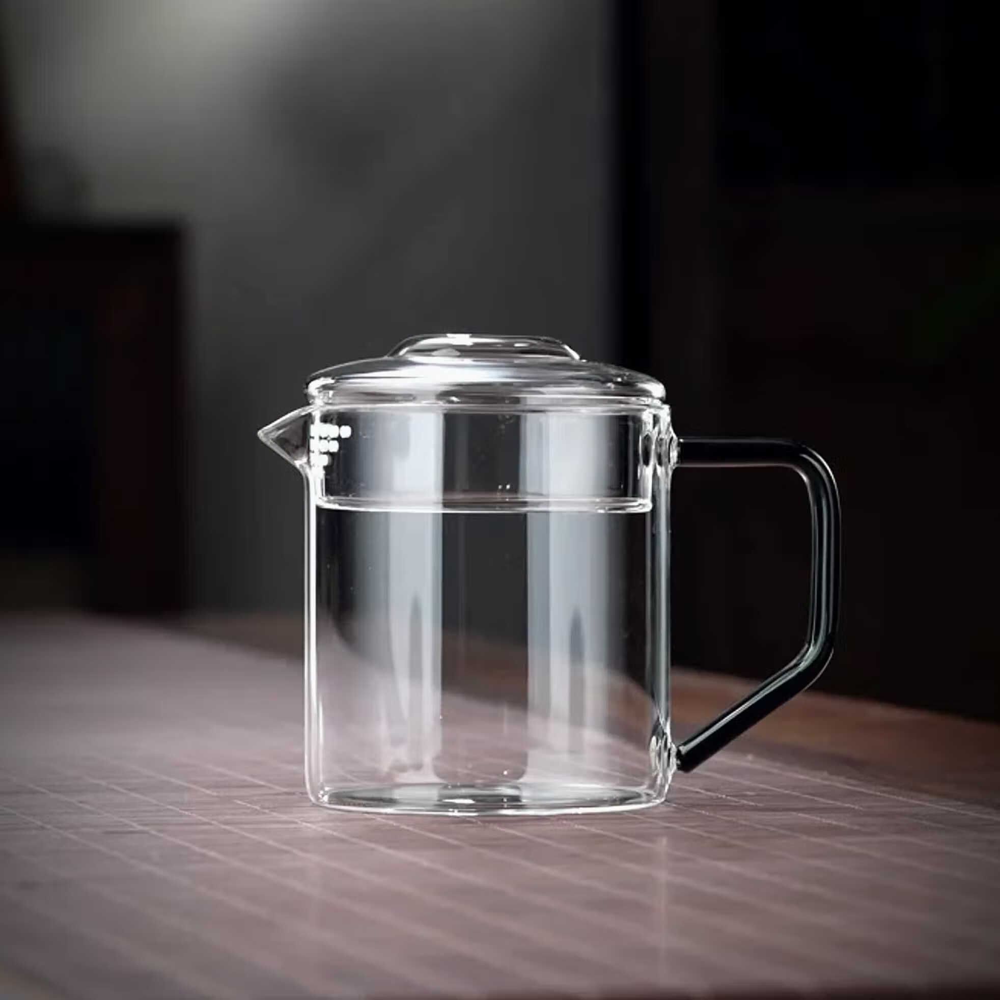 玻璃茶壶月牙过滤泡茶器家用耐高温茶漏一体冲红茶沏绿茶